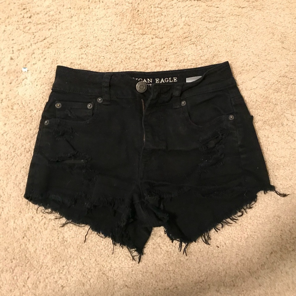 High-rise festival black shorts